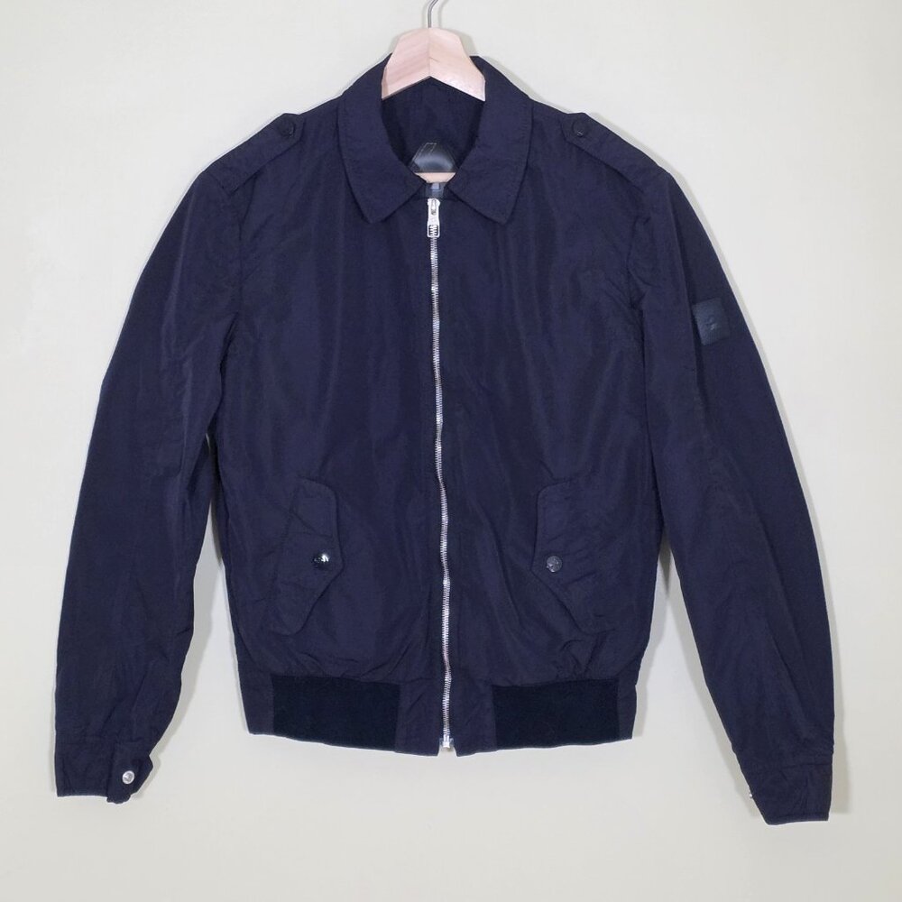 Montecore Jacket Mens S It 4 Navy Polyamide Full Zip Windbreaker Quiet Luxury
